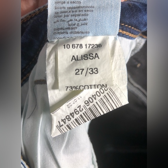 NWT Mavi Low Rise Trouser Alissa Jeans in Acid Wash Denim - Size 4 / 27 - Picture 4 of 5